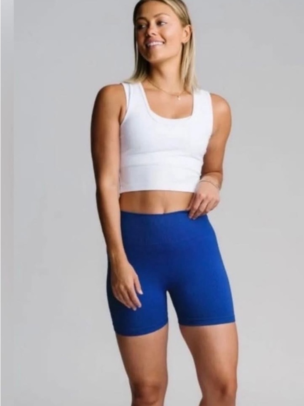 ZYIA  Cobalt Seamless Hustle Shorts Small